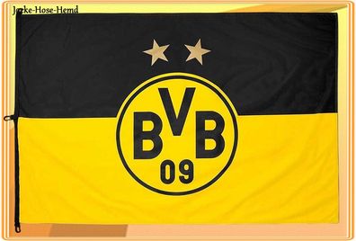 BVB Borussia Dortmund Hissfahne Flagge Fahne Logo Gelb Schwarz Gr: 150x100cm NEU