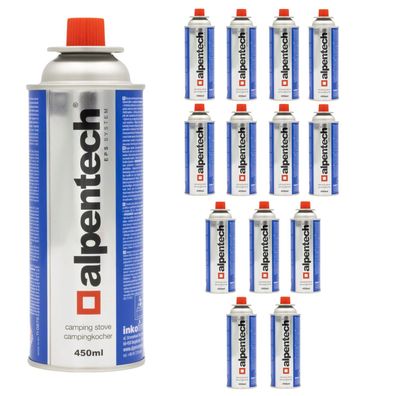 14x Alpentech 450ml Gaskartusche für Kocher