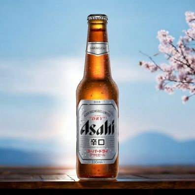 24 Flaschen Asahi Dry Bier, die Nr. 1 in Japan