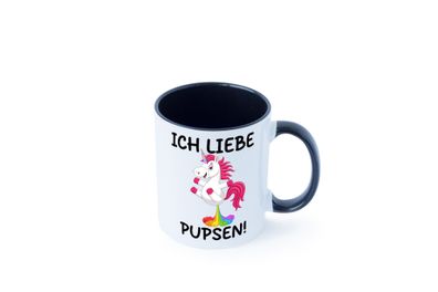 Ich liebe Pupsen | Einhorn | Pupsendes Einhorn Tasse - Geschenk