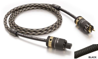 Viablue X-25 Silver / HighEnd Netzkabel / 3 x 2,5 mm² / Silberkabel / Black