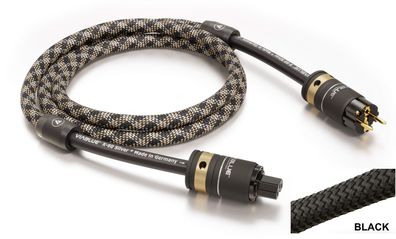Viablue X-60 Silver / HighEnd Netzkabel / 3 x 6,0 mm² / Silberkabel / Black
