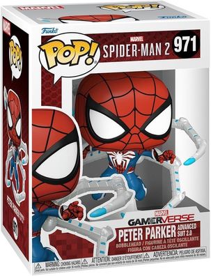 Funko 76109 Pop! Spider-Man 2 Peter Parker Advanced Suit 2 Sammelfigur Figure