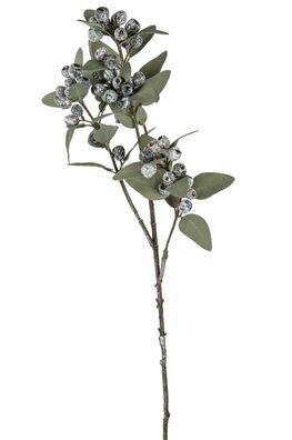 Fink Eukalyptus, Kunstblume, synthetische Faser, grün-geeist, H. 87 cm Höhe: 87.00