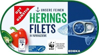 G&amp; Heringsfilets in Paprikacreme 200 g