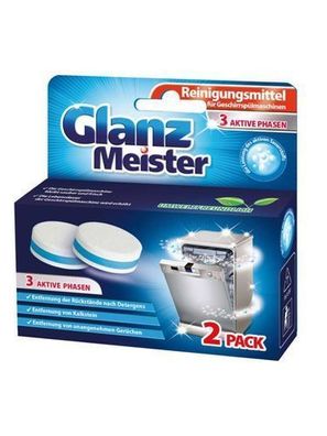 GlanzMeister Geschirrspüler Reinigungstabletten - 2 Stück