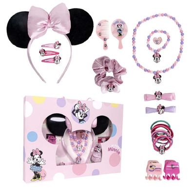 Disney Minnie Mouse Beauty Set für Kinder – Kamm, Haargummi & mehr