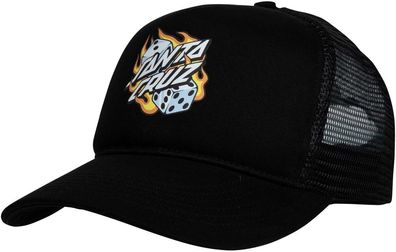 Santa Cruz Flaming Dice Dot Meshback SCM-A3337
