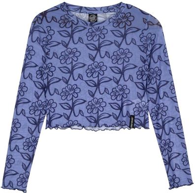 Santa Cruz Damen Delfino Flower Mesh Crop LS SCW-X1867
