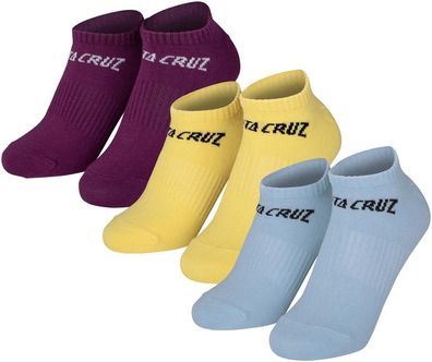 Santa Cruz Damen Strip No Show Sock (3 Pack) SCW-A1393