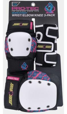 Pro-Tec Sportprotektoren Street 3-Pk Pad Set Santa Cruz 1911