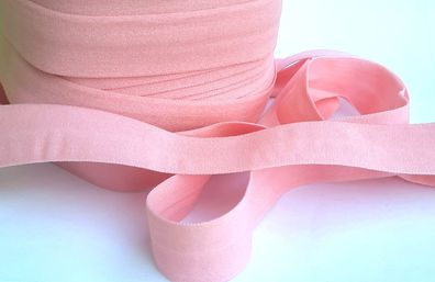 1m x 20mm Falzgummi Rollierband Einfassband elastisch soft matt Fb. Pink Hell