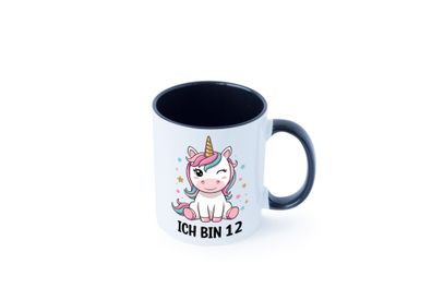 12. Geburtstag | 12 Jahre | Einhorn | Mädchen Tasse - Geschenk