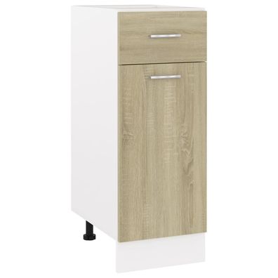 vidaXL Schubunterschrank Lyon Sonoma-Eiche 30x46x81,5 cm Holzwerkstoff