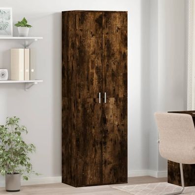 vidaXL Highboard Räuchereiche 60x35x180 cm Holzwerkstoff