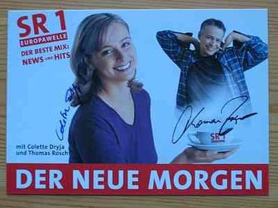 Moderatoren Colette Dryja & Thomas Rosch - handsignierte Autogramme!!!