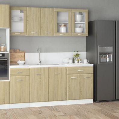 vidaXL 4-tlg. Küchenschrank-Set Lyon Sonoma-Eiche Holzwerkstoff