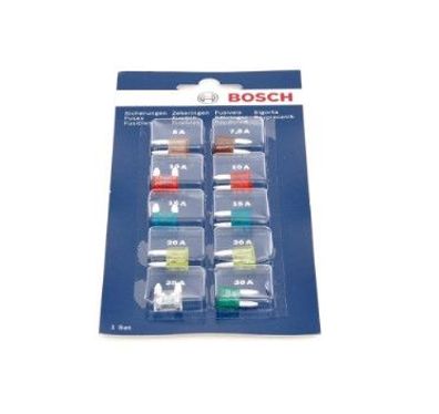 BOSCH 1987529038 MINI-Flachstecksicherungssatz 10x 5A 7,5A 10A 15A 20A 25A 30A