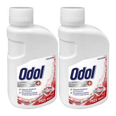 Odol med 3 Zahnfleisch und Mundwasser ohne Alkohol 125ml 2er Pack