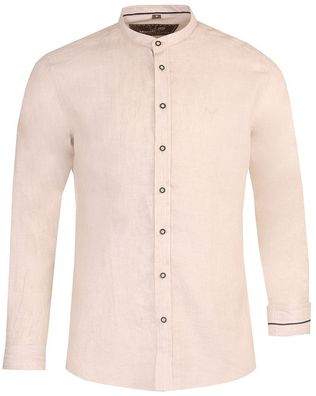 Trachtenhemd Leinen Christian 2 beige