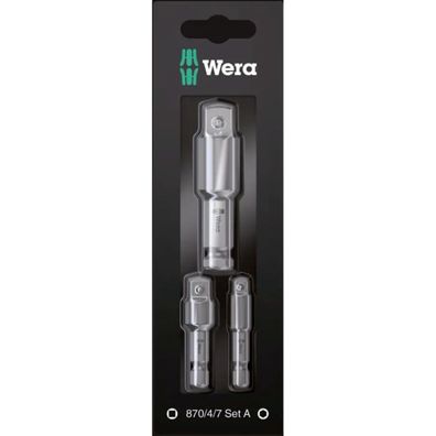 Wera Werkzeugschaftset 870/4/7 Set 3?teilig