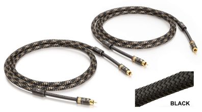 Viablue NF-A7 / HighEnd Cinchkabel / T8 Stecker / OFC / 1 Paar / Black