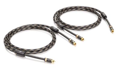 Viablue NF-S1 Silver / Referenz-Cinchkabel / 4-fach Schirm / T8 / 1 Paar / Cobra