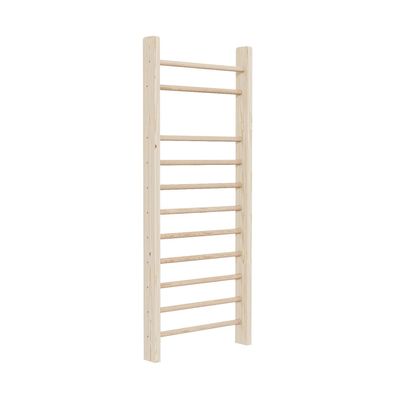 Sprossenwand Holz Kletterwand Rehabilitation Klettergerüst 11 Sprossen 195x80cm 9651