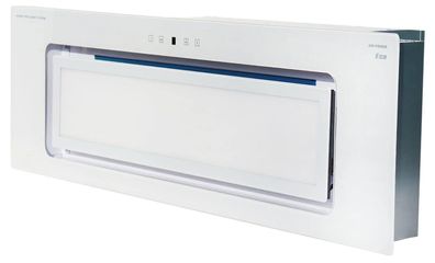 Kaiser Lüfterbaustein EA 946 W Eco, Deckenhaube, Weiß Glas, Dunstabzugshaube 90 cm