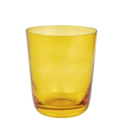 Lambert Korfu, Trinkglas bernstein, H 10 cm D 8,5 cm 10301