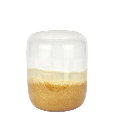 Lambert Zuccari Vase Glas, alabaster/wüste H 22,5 cm D 18 cm 17521
