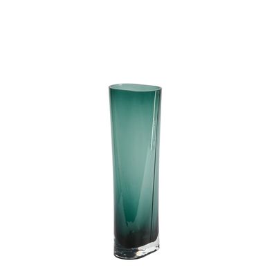Lambert Giorgione Vase Glas, petrol H 30 cm D 10x6 cm 17505