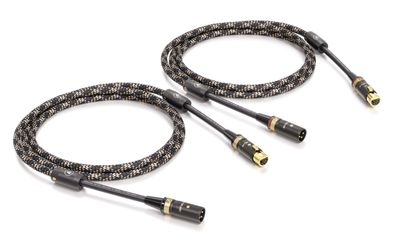 Viablue NF-S1 Silver / Referenz XLR-Kabel / 4-fach Schirm / T8 / 1 Paar / Cobra