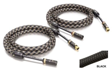 Viablue NF-S6 AIR / Referenz XLR-Kabel / 6-fach Schirm / T8 / 1 Paar / Black