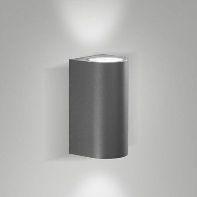 Fabas Luce 6559-26-294 LED Wandleuchte Heli 20cm dunkelgrau 3000K IP54