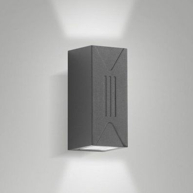 Fabas Luce 6561-22-794 LED Wandleuchte Luly dunkelgrau IP65 Abstrahlwinkel groß