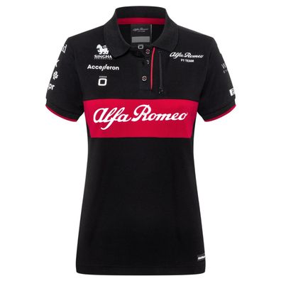 Code Zero Polo Shirt Alfa Romeo F1 Racing Team Damen Poloshirt Kurzarm T-Shirt