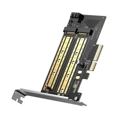 Ugreen PCIe 3.0 x4 Adapterkarte fuer NVMe/SATA M.2 SSDs, Hochleistungserweiterung