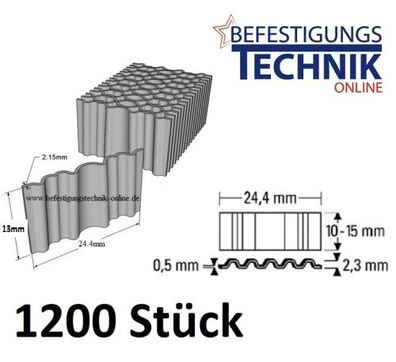 Wellennägel WN13BK 25x13mm für Wellennagler Bostitch CF15-1-E Prebena Tjep CO-15 WN 2