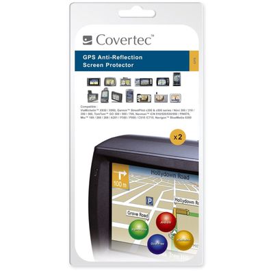 Covertec Folie DisplaySchutzfolie für 3,5" Navi GPS Navigation DisplayFolie