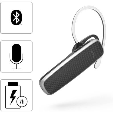 Hama Mono Bluetooth Headset MyVoice Kopfhörer Einohr Chat Telefonie für Handy PC