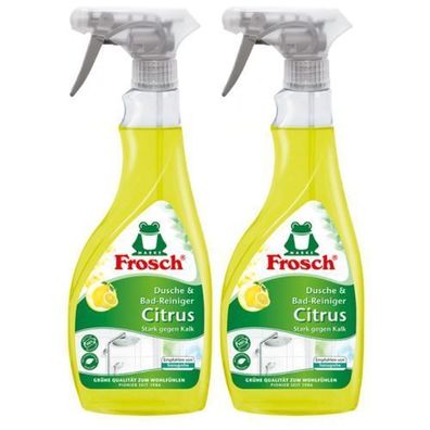 Frosch Citrus Dusche & Bad Spray für Badezimmer - 2 x 500 ml