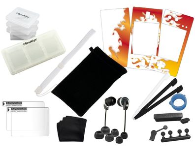 Brooklyn Mega Gaming Kit Tasche SpieleHüllen Stifte .. für Nintendo DSi DS Lite