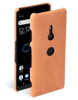 Krusell Cover Leder HardCase Schale SchutzHülle Tasche für Sony Xperia XZ3