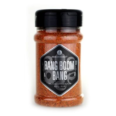 Ankerkraut Bang Boom Bang BBQ Rub Gewürzmischung im Streuer 210 g Trockenmarinade