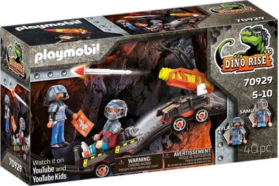 Playmobil 70929 Dino Rise Mine RaketenKart Fahrzeug MienenWaagen SpielzeugSet