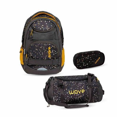 Wave Infinity Move Schulrucksack Set 3 tlg. "Dots Sand"