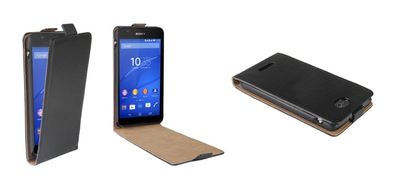 Patona Slim FlipCover KlappTasche SchutzHülle Case Cover für Sony Xperia E4