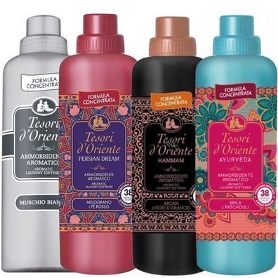 Tesori d'Oriente Flüssigkeits-Spülmittel Set – 4 verschiedene Düfte aus Italien