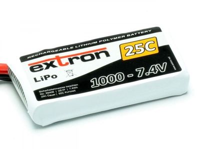 Extron LiPo Akku 7,4 Volt 1000 mAh XT60 Pichler X6406